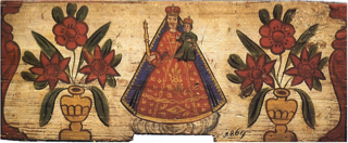 Madonna and Child, robed and crowned