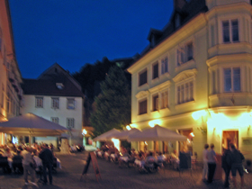 Fishermen's square and restaurants on our last night