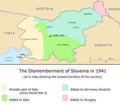 Axis partition of Slovenia
