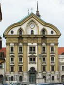 Ursuline Church facade and Trinity Pillar