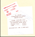 Baggage check and bus ticket from Karlovac