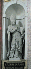 Statue of St. Florius, a bishop of ancient Emona